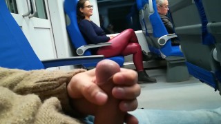 I get  from Stranger Jerked and suck me in the train